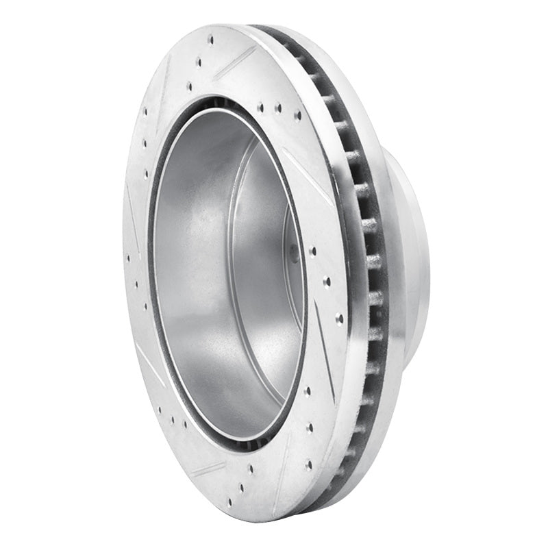 R1 Concepts R1 08-20 Ford E-450 Super Duty Rear Right Drilled & Slotted Silver Brake Rotor
