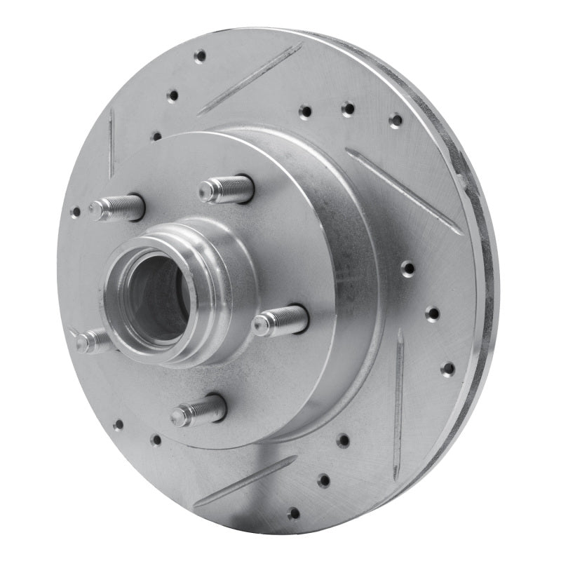 R1 Concepts R1 98-02 Ford Ranger (USA/Canada) Front Left Drilled & Slotted Silver Brake Rotor