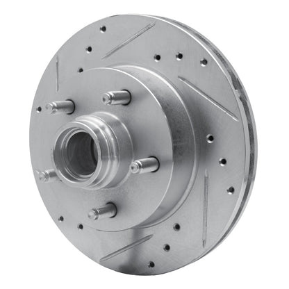 R1 Concepts R1 98-02 Ford Ranger (USA/Canada) Front Left Drilled & Slotted Silver Brake Rotor