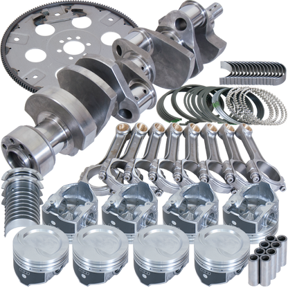 Eagle Chevy LT1350 1Pc 3.750in Crank 5.700in I-Beam Rods 4.060in Pistons 168 Tooth FP Bal Assembly