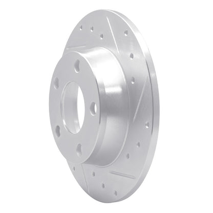 R1 Concepts R1 99-05 Audi A6 Quattro Rear Right Drilled & Slotted Silver Brake Rotor