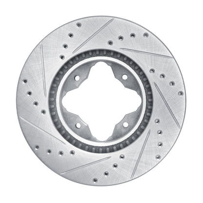 R1 Concepts R1 91-97 Acura CL Front Right Drilled & Slotted Silver Brake Rotor