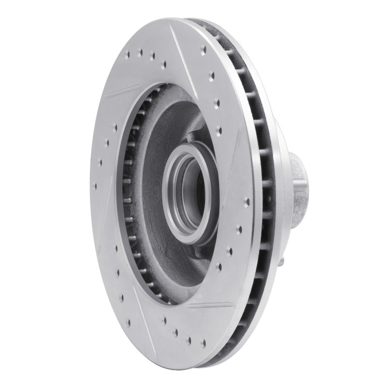 R1 Concepts R1 1978-1990 Buick Skylark Front Left Drilled & Slotted Silver Brake Rotor
