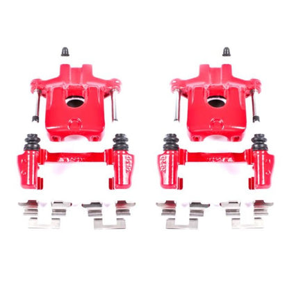 PowerStop Power Stop 05-07 Toyota Avalon Rear Red Calipers w/Brackets - Pair