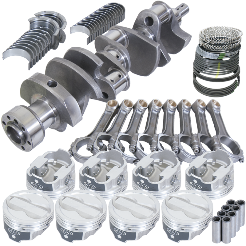 Eagle Chevy LT1350 1Pc 3.750in Crank 6.000in I-Beam Rods -18cc 4.000in Pistons Rotating Assembly