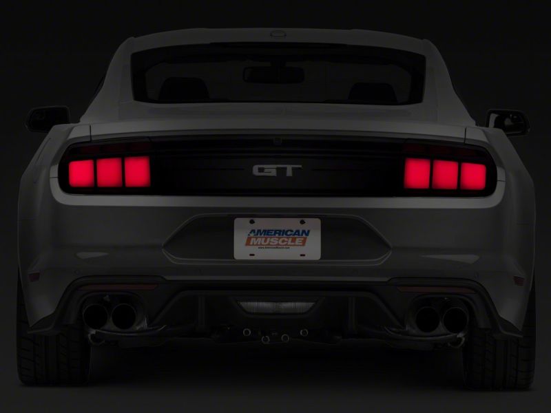 Raxiom 15-23 Ford Mustang Profile LED Tail Lights Gloss Black Housing- Red Lens