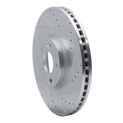 R1 Concepts R1 20-25 Hyundai Palisade Front Right Drilled & Slotted Silver Brake Rotor