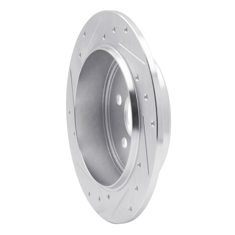 R1 Concepts R1 95-03 Chrysler PT Cruiser Rear Right Drilled & Slotted Silver Brake Rotor