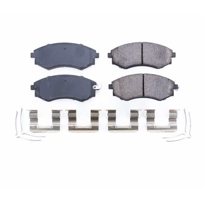 PowerStop Power Stop 92-01 Hyundai Elantra Front Z17 Evolution Ceramic Brake Pads w/Hardware
