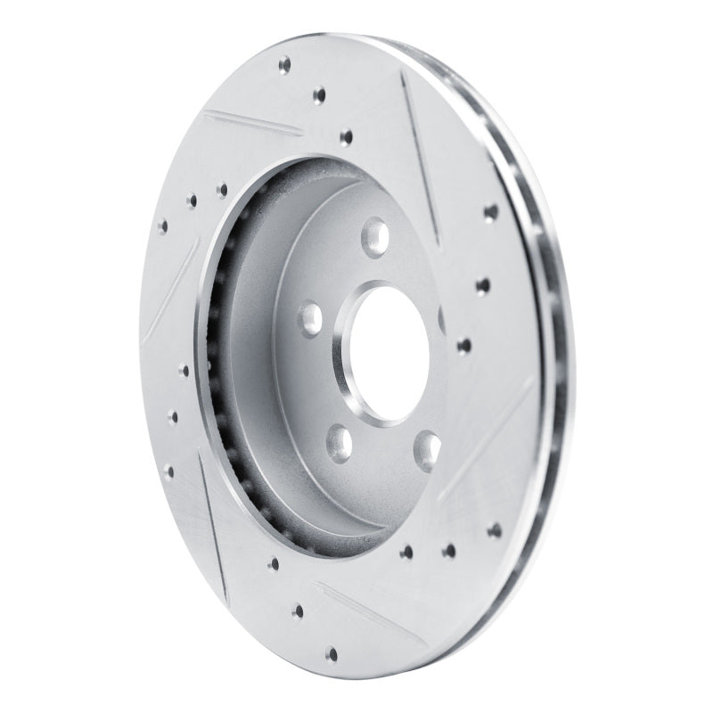 R1 Concepts R1 88-88 Pontiac Fiero Front Left Rear Left Drilled & Slotted Silver Brake Rotor