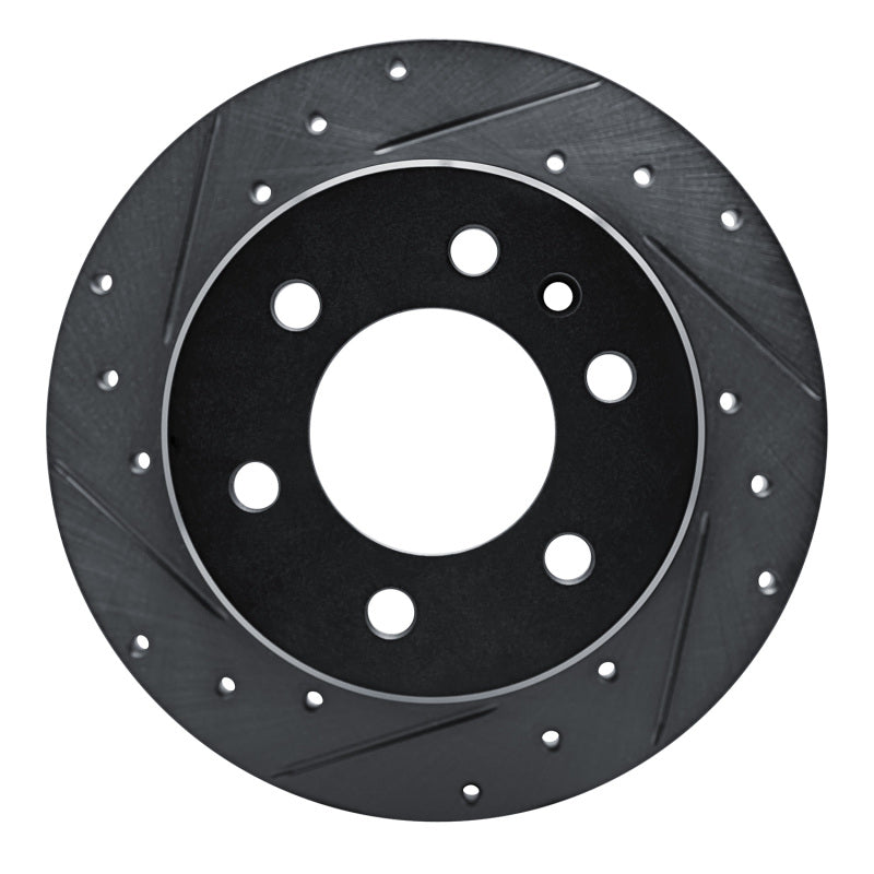 R1 Concepts R1 19-25 Freightliner SprintER 1500 Rear Left Drilled & Slotted Black Brake Rotor