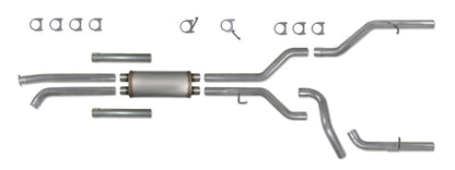 Diamond Eye Performance Diamond Eye KIT 3-1/2in Catback DUAL GAS AL TOYOTA TUNDRA 5.7L 07-10