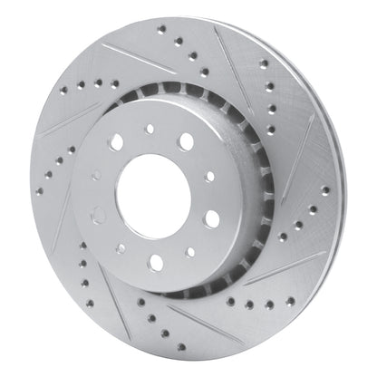 R1 Concepts R1 82-92 Volvo 780 Front Right Drilled & Slotted Silver Brake Rotor