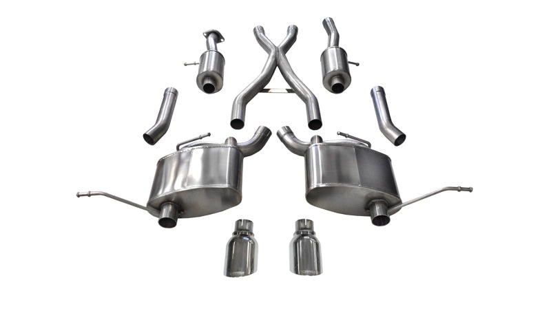 CORSA Performance Corsa 2011-2021 Jeep Grand Cherokee Polished 2.5in Dual Rear Exit Cat-Back Exhaust
