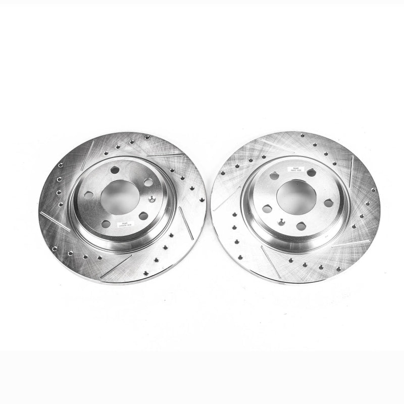 PowerStop Power Stop 09-19 Audi A4 Rear Evolution Drilled & Slotted Rotors - Pair