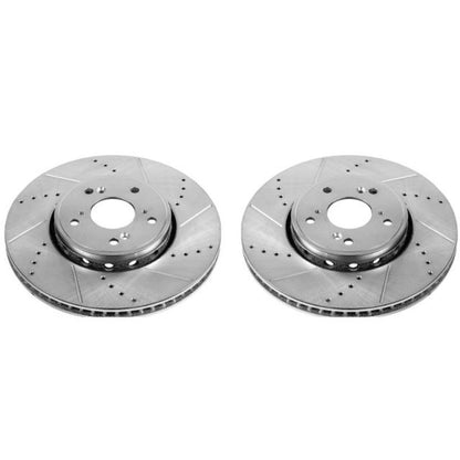 PowerStop Power Stop 2016 Acura ILX Front Evolution Drilled & Slotted Rotors - Pair