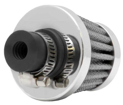 K&N Engineering K&N 2in Base OD x .375in Flange ID x 1.75in H Rubber Base Crankcase Vent Filter - White