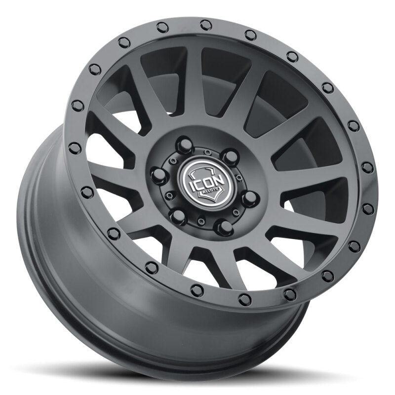 ICON Compression 18x9 6x135 6mm Offset 5.25in BS 87.1mm Double Black Wheel