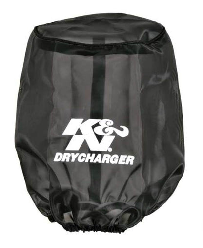 K&N Engineering K&N Drycharger Air Filter Wrap Round Tapered Black 5.375in Base ID x 4.375in Top ID x 7 H