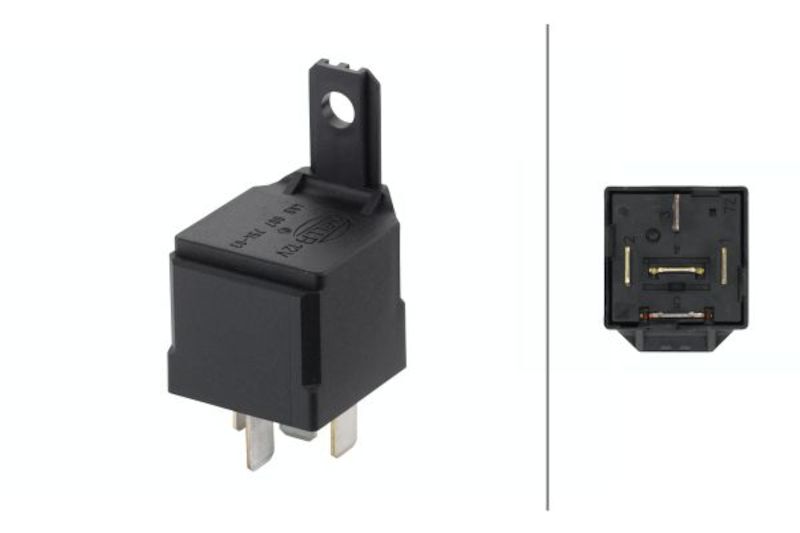 Hella Relay Mini Iso 5 Pole 12V Spdt Res Bkt