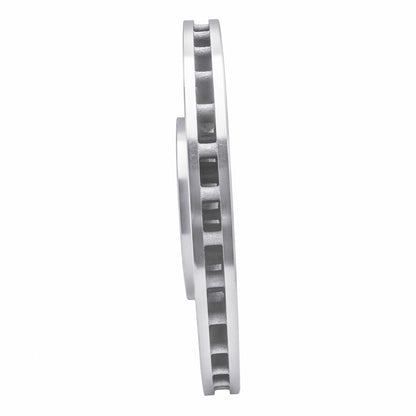 R1 Concepts R1 08-15 Mitsubishi Lancer Front Left Drilled & Slotted Silver Brake Rotor