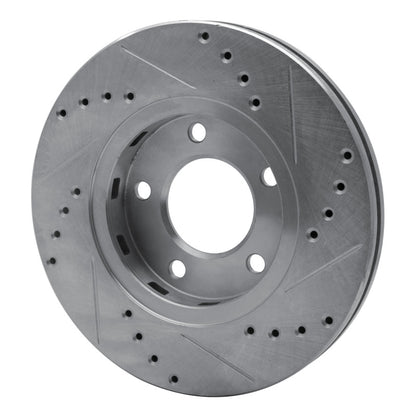 R1 Concepts R1 01-07 Chrysler Town & Country Front Left Drilled & Slotted Silver Brake Rotor