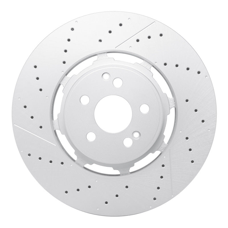 DFC 21-25 Mercedes-Benz Gle63 AMG S SUV Rear Drilled & Slotted Hi-Carbon Alloy GEOMET Coated Rotor