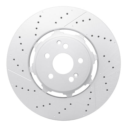 DFC 21-25 Mercedes-Benz Gle63 AMG S SUV Rear Drilled & Slotted Hi-Carbon Alloy GEOMET Coated Rotor