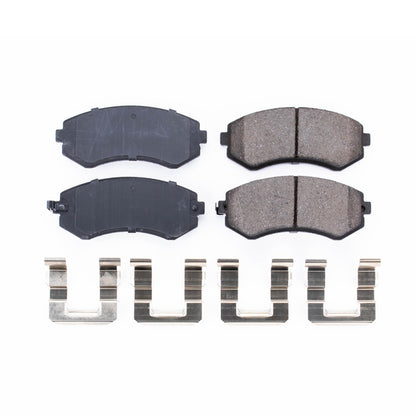PowerStop Power Stop 89-96 Nissan 240SX Front Z17 Evolution Ceramic Brake Pads w/Hardware