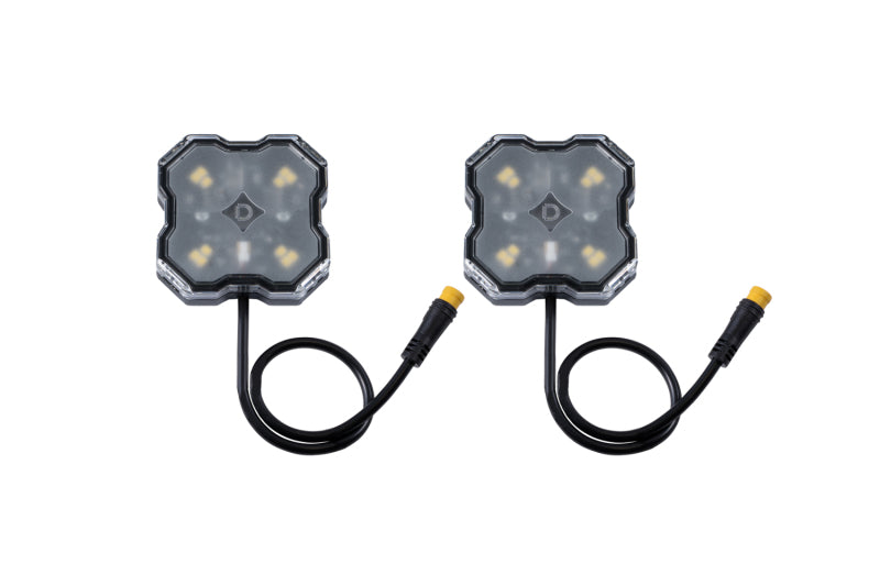 Diode Dynamics Stage Series Single Color LED Rock Light - Blue M8 (2-pack)