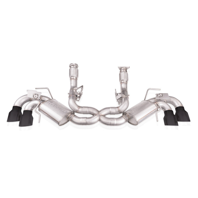 Stainless Works 20-21 Chevrolet Corvette C8 6.2L Redline Cat-Back Exhaust w/ Matte Black Tips
