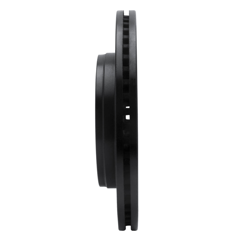R1 Concepts R1 08-12 Jeep J8 Front Left Drilled & Slotted Black Brake Rotor