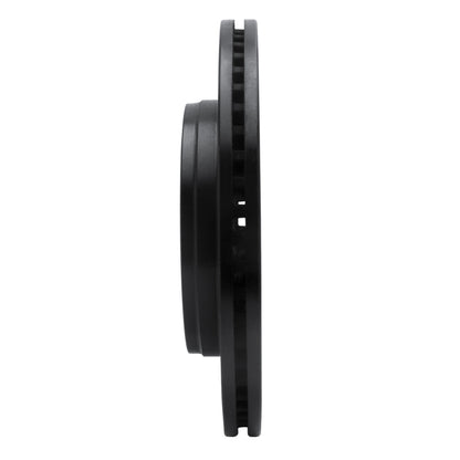 R1 Concepts R1 08-12 Jeep J8 Front Left Drilled & Slotted Black Brake Rotor