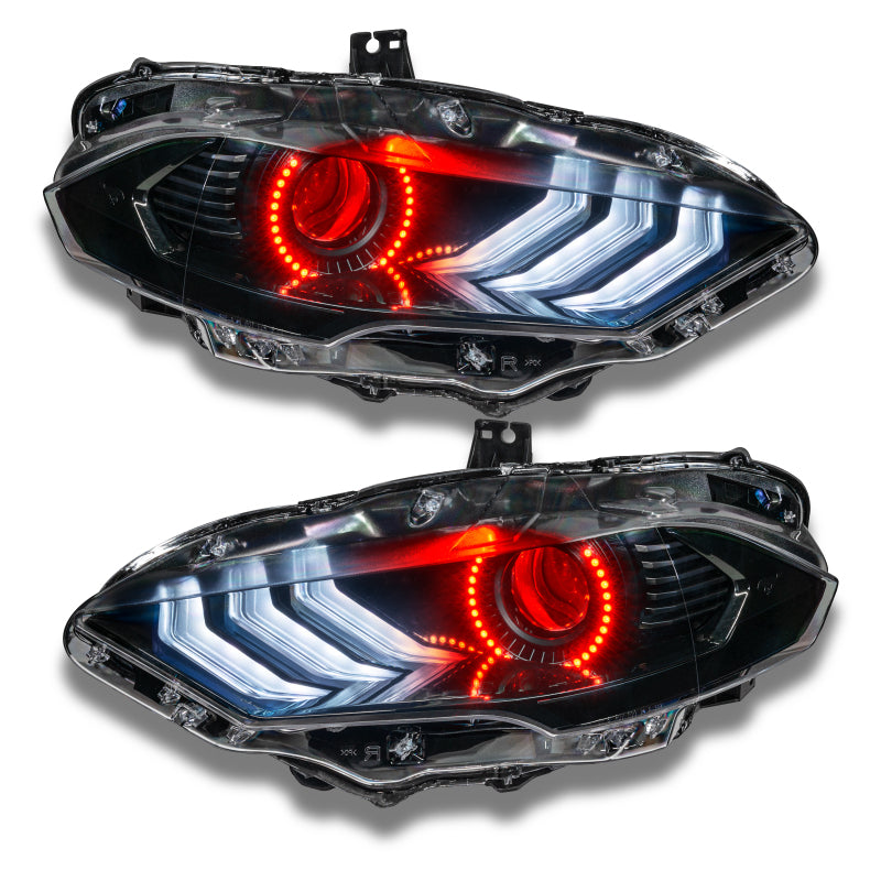 ORACLE Lighting Oracle 18-21 Ford Mustang LED Headlight Halo Kit - Red