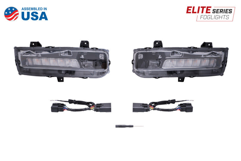 Diode Dynamics Elite Series Combination Fog Lamp for 18-21 Ford Mustang - Cool - White (Pair)