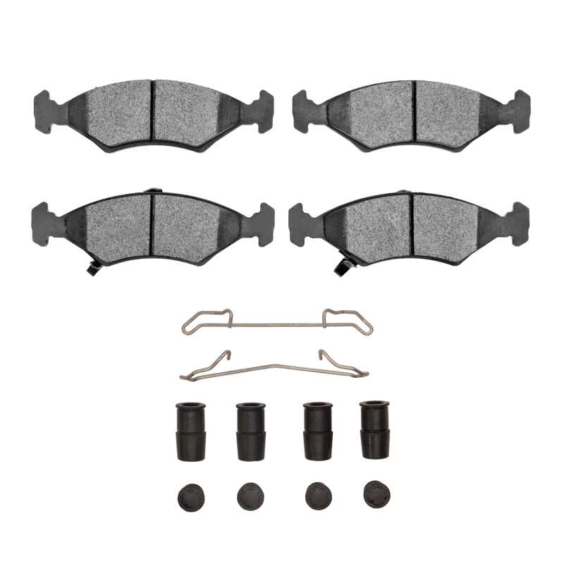R1 Concepts R1 94-00 Kia Sephia Front Euro Ceramic Brake Pads and Hardware Kit