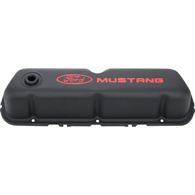 Ford Racing Ford Mustang Logo Black Crinkle Valve Cover