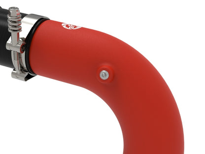 aFe BladeRunner 3in & 3-1/2in AL Hot and Cold Charge Pipe Kit Red RAM Diesel Trucks 25-26 L6-6.7L