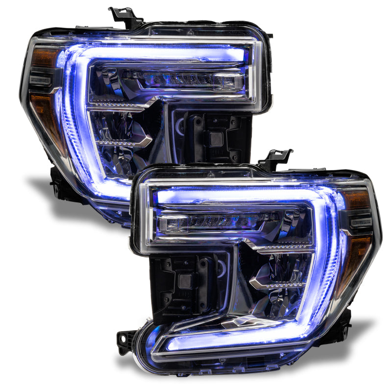 ORACLE Lighting Oracle 19-21 GMC Sierra 1500 RGB+W Headlight DRL Upgrade Kit - ColorSHIFT 2