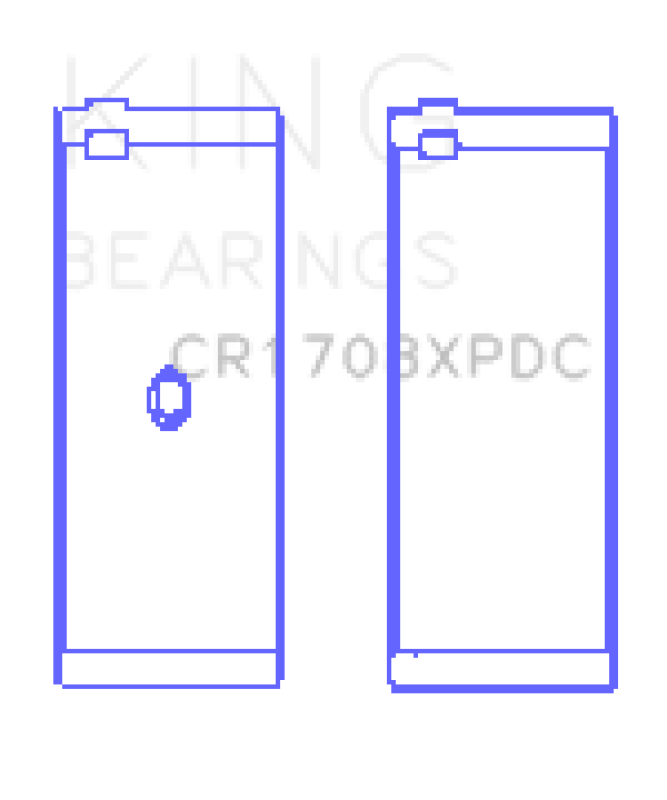 King Engine Bearings Chevrolet Custom Coated Performance Rod Bearing Single
