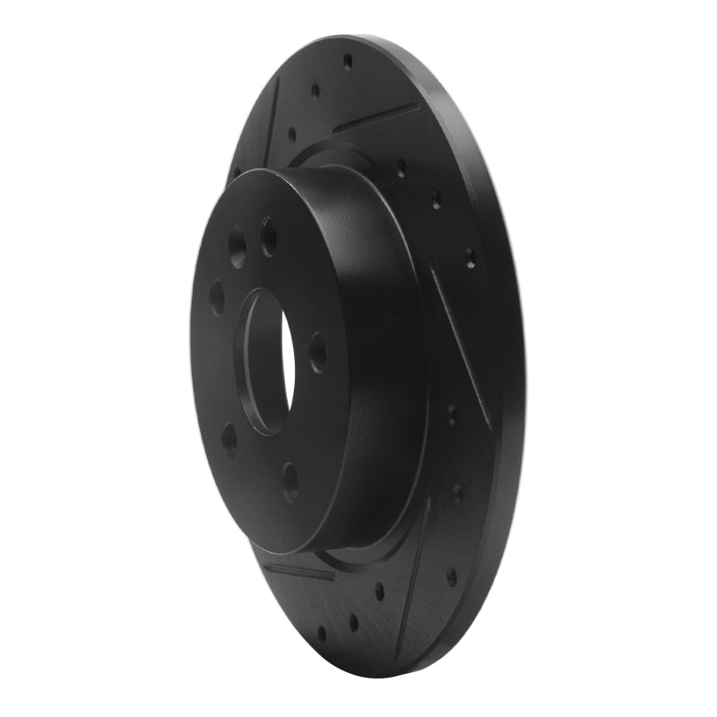 R1 Concepts R1 11-22 Buick Encore Rear Left Drilled & Slotted Black Brake Rotor