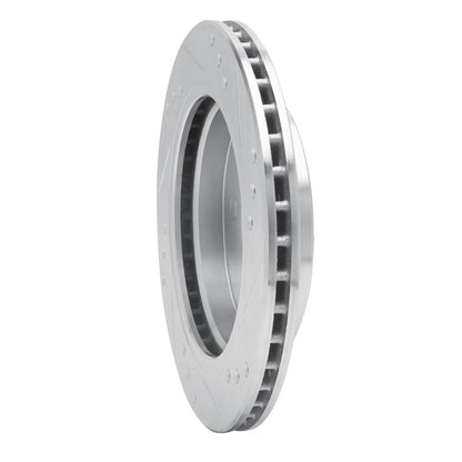 R1 Concepts R1 95-04 Ford CONTOUR Rear Left Drilled & Slotted Silver Brake Rotor