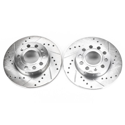 PowerStop Power Stop 2008 Audi A3 Rear Evolution Drilled & Slotted Rotors - Pair