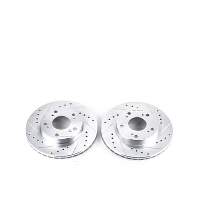 PowerStop Power Stop 02-06 Acura RSX Front Evolution Drilled & Slotted Rotors - Pair