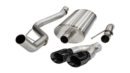 CORSA Performance Corsa 2011-2014 Ford F-150 Raptor 6.2L V8 Black Sport Cat-Back Exhaust