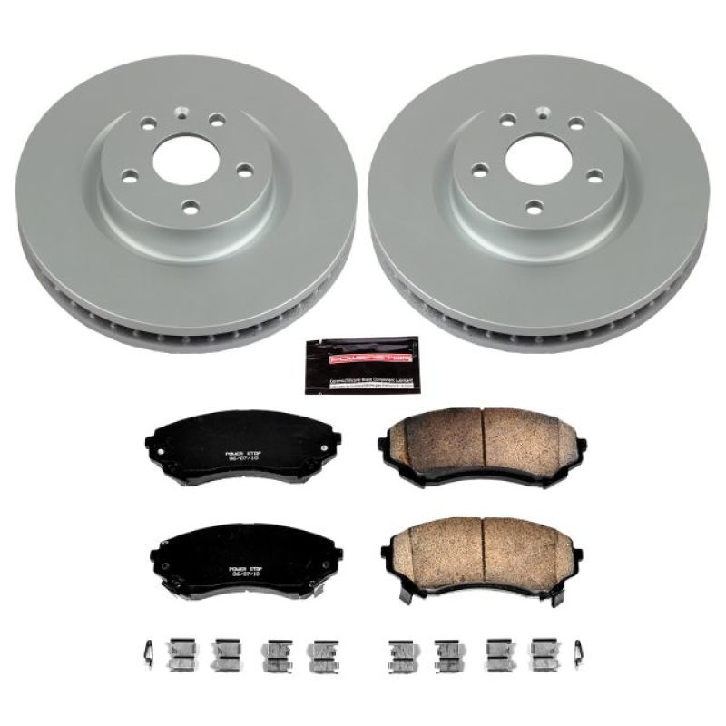 PowerStop Power Stop 08-14 Cadillac CTS Front Z17 Evolution Geomet Coated Brake Kit