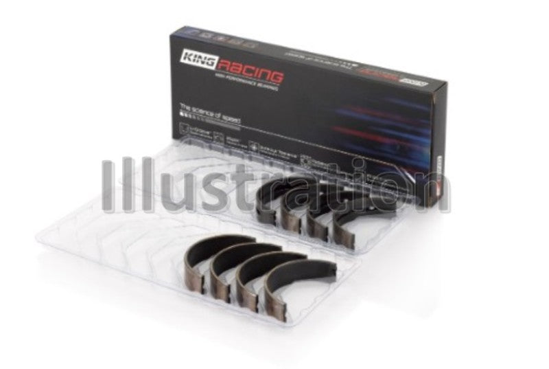King Engine Bearings Buick/Pontiac/Oldsmobile V6 (Size 1.0) pMaxBlack Coated Main Bearing Set
