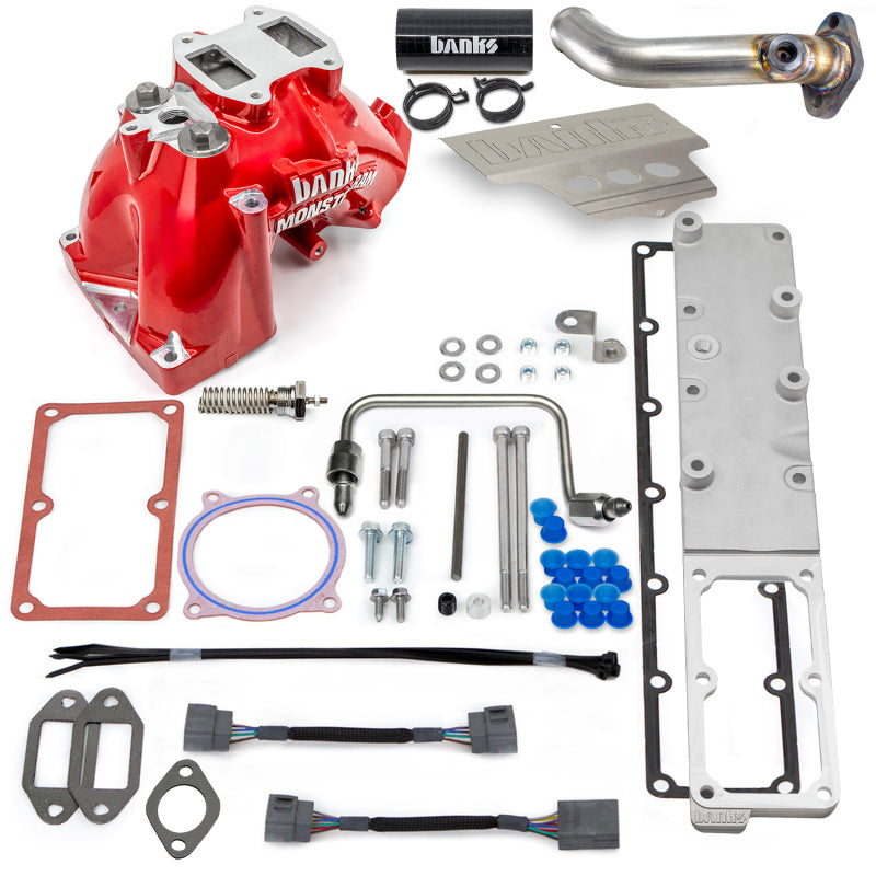 Banks Power 13-18 Dodge RAM 6.7L Monster-Ram Intake System W/Fuel Line-Chassis Cab Red