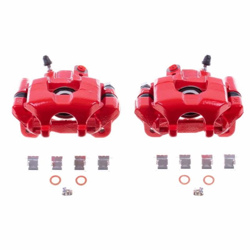 PowerStop Power Stop 05-10 Scion tC Rear Red Calipers w/Brackets - Pair