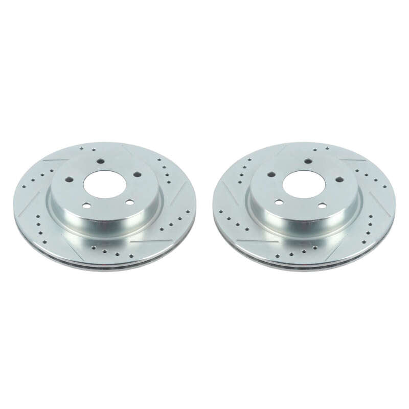 PowerStop Power Stop 18-19 Nissan Leaf Rear Evolution Drilled & Slotted Rotors - Pair